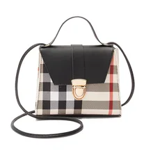 

Women Plaid Leather Handbags Female Shoulder Bag Ladies Hand Bags Purses and Handbags Large Crossbody Bag for Women 2021