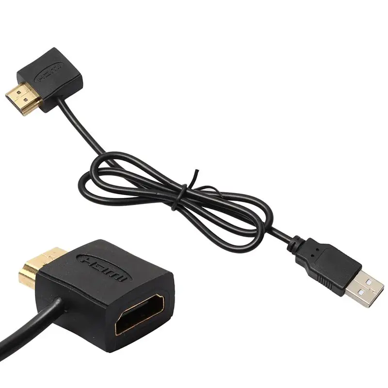 Конвертер USB Мужской зарядное устройство кабель сплиттер адаптер 50 см HDMI мужчин и женщин