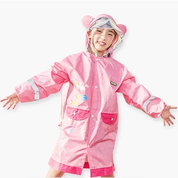 

Kids Rain Coat Children Raincoat Girls Rainsuit Rain Cover Windbreaker Suit Cartable Garcon Primaire Ponchos LZG027