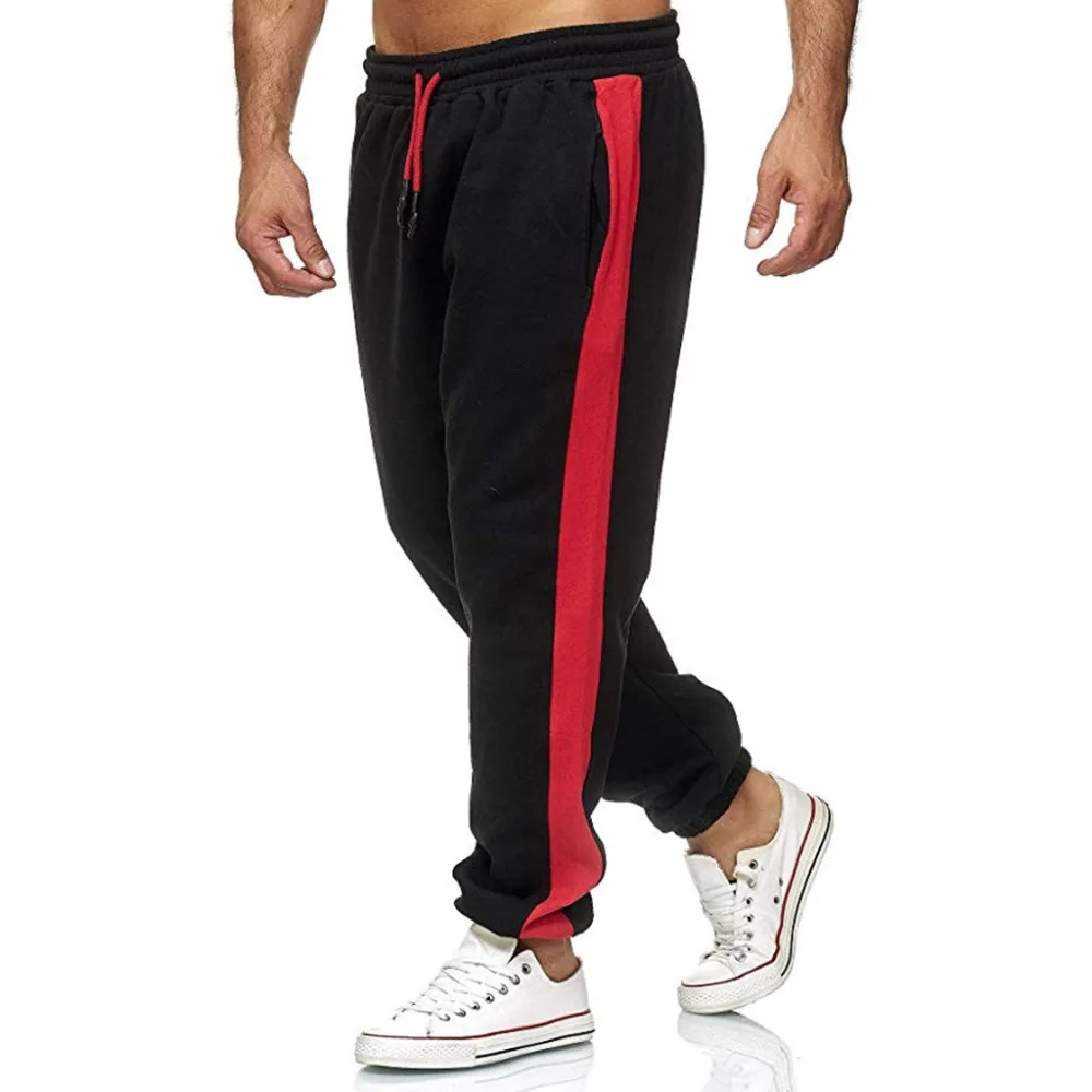 Winter Cotton Sweatpants Long Pants Solid Men Straight Pants Basketball Run Football Jogging Men Fitness Sport Trousers s26
