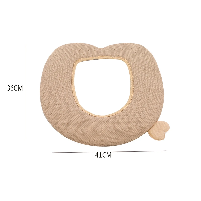 Теплый мягкий чехол для унитаза, накладка на сиденье, ручка на молнии, мультяшный стиль, чехол для унитаза, коврик, аксессуары для ванной комнаты, хлопок, Linter