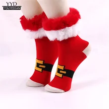 Женские пушистые рождественские носки; теплые удобные теплые носки-тапочки; мягкие теплые плотные удобные зимние носки; коллекция года; Chaussette Calcetines