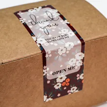 

30-90 Pcs Thank You Stickers Seal Labels Waterproof sticker Small Business Commodity Packaging Sealing Decoration Stickers