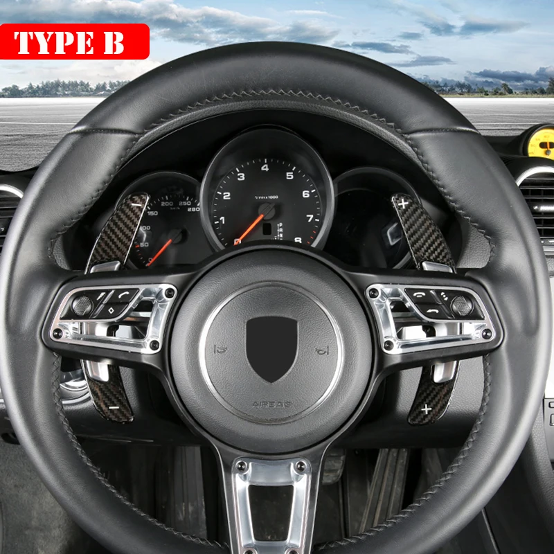 Т карбоновое рулевое колесо Paddle Shifters для Porsche Macan 718 911 997 996 Panamera Cayenne GTS 918 Spyder Boxster Car