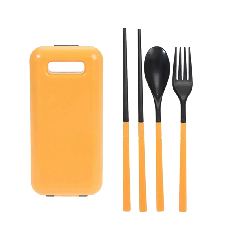 

Outdoor Camping 3 In 1 Folding Tableware Environmental Abs Material Cutlery Set Chopsticks Spoon Fork Camping Hiking Travel Port