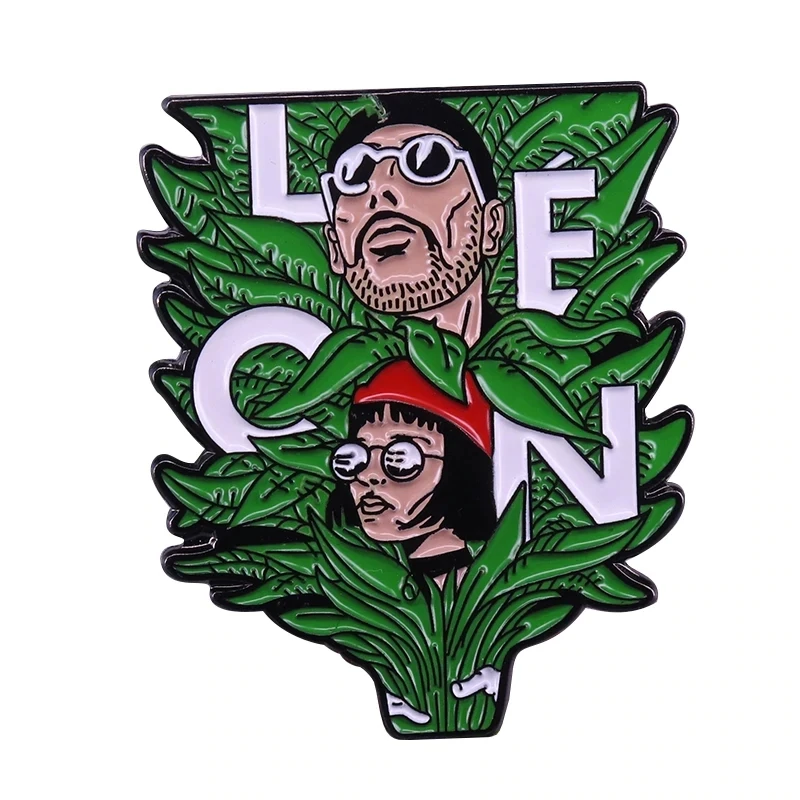 Leon The Professional House Plant Badge Pellicola Preferita Personaggio Smalto Pin The Nice Killer Spilla Accessorio Boy Fidanzate Gift