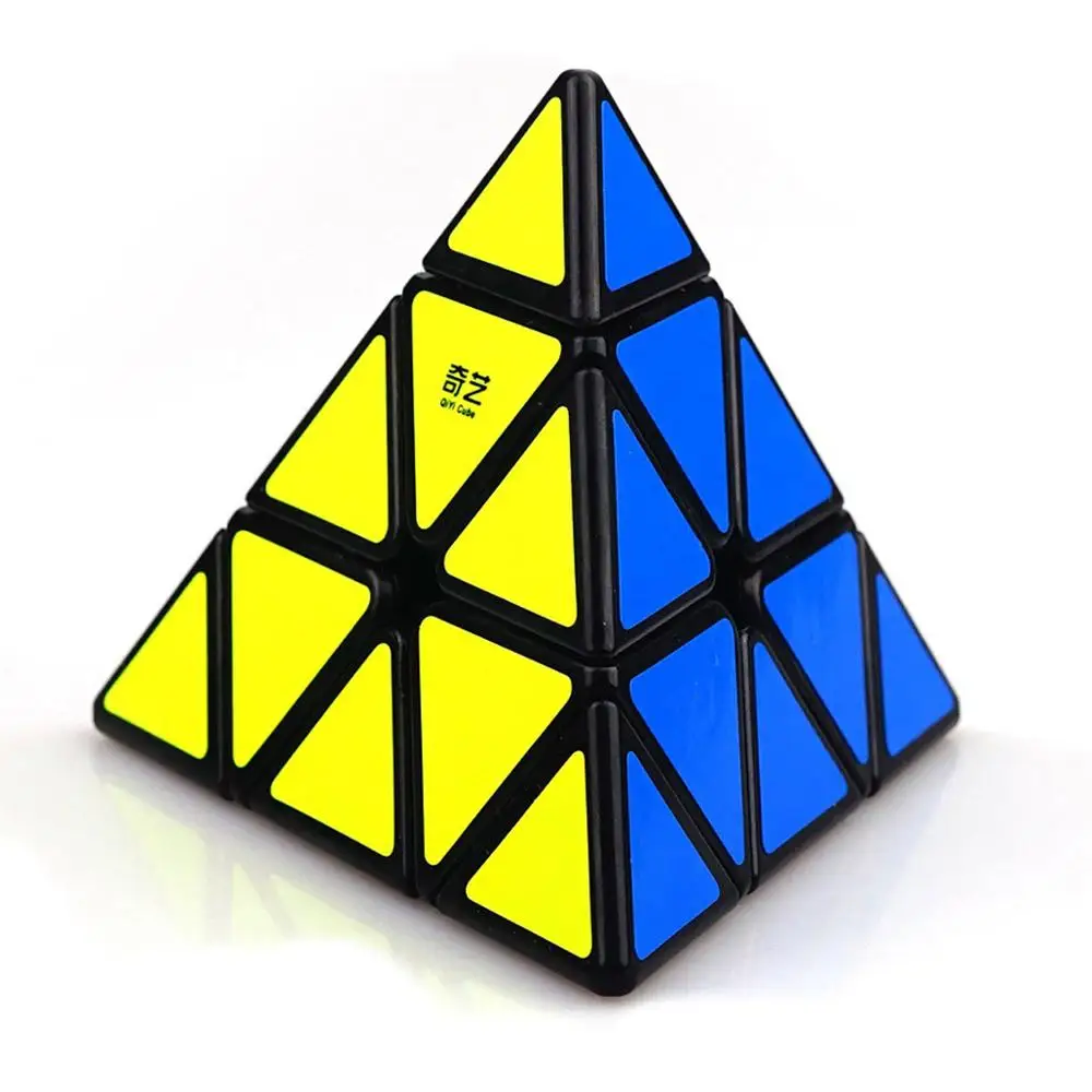 QiYi Профессиональный 3x3x3 куб Скорость для Головоломка Куб Игрушка антистресс Neo Cubo Magico для детей раннего образования игрушки - Цвет: Black