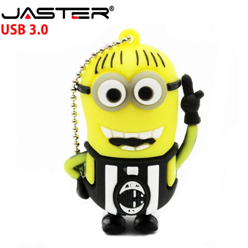 JASTER Миньоны, флеш-накопитель USB 3,0, футбольная Джерси, флешка 8 ГБ, 16 ГБ, 32 ГБ, 64 ГБ, NO.10 messi, мини-карта памяти из пластика