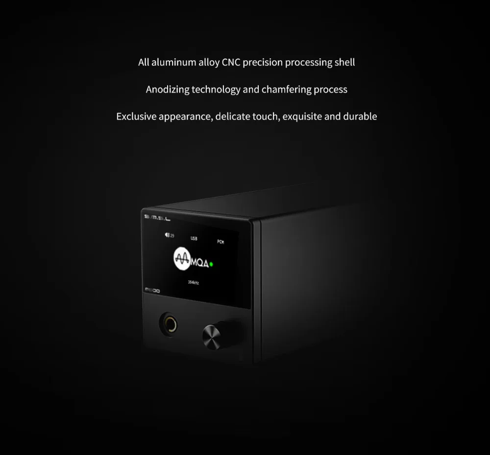 SMSL M500 гарнитура DAC AMP MQA ES9038PRO ES9311 XMOS XU-208 32 бит 768 кГц DSD512 Hi-Res аудио усилитель наушников DAC, предварительный заказ