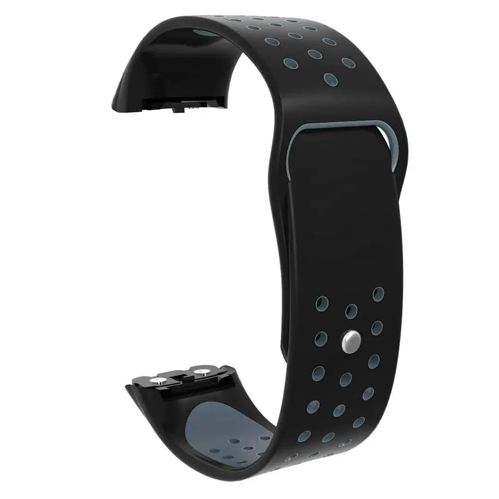 18 мм силиконовый регулируемый сменный ремешок для samsung Galaxy Fit SM-R370 двухцветный спортивный браслет