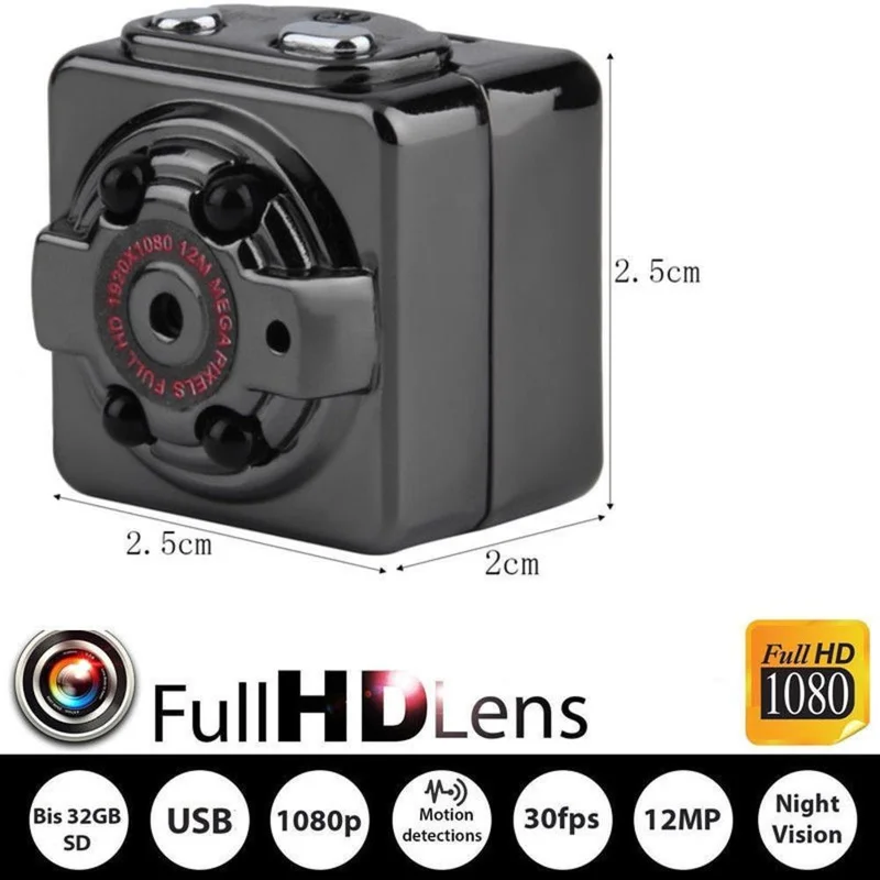 SQ8 Car Sport Camcorder Motion Sensor DV DVR Voice Video Recorder Night Vision Micro Cam New 1080P Full HD Mini Camera
