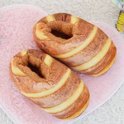 Simulated Bread Toast Slippers Women's Funny Novelty Shoes Home Kawaii Slipper Girl Interesting Creative Booties Slippers Cute