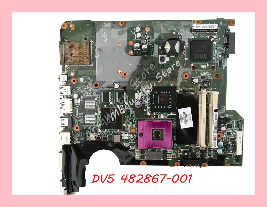 

482867-001 504640-001 for HP Pavilion DV5 DV5-1000 DV5-1100 Laptop Motherboard PM45 DDR2 tested