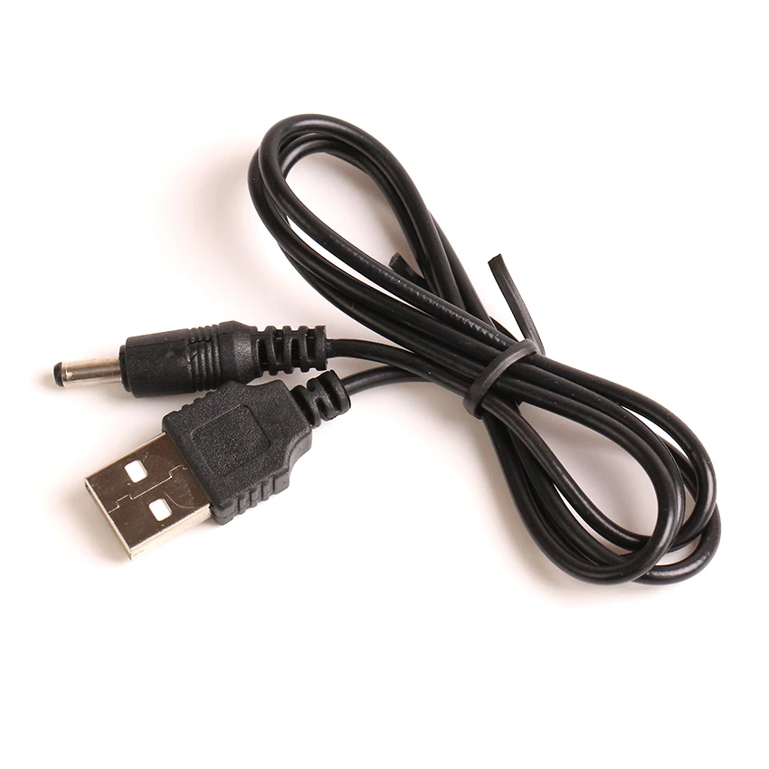 500 шт/лот 60 см USB штекер до 3,5 мм DC баррель Джек Кабель питания AC вилка переходный разъем зарядное устройство конвертер
