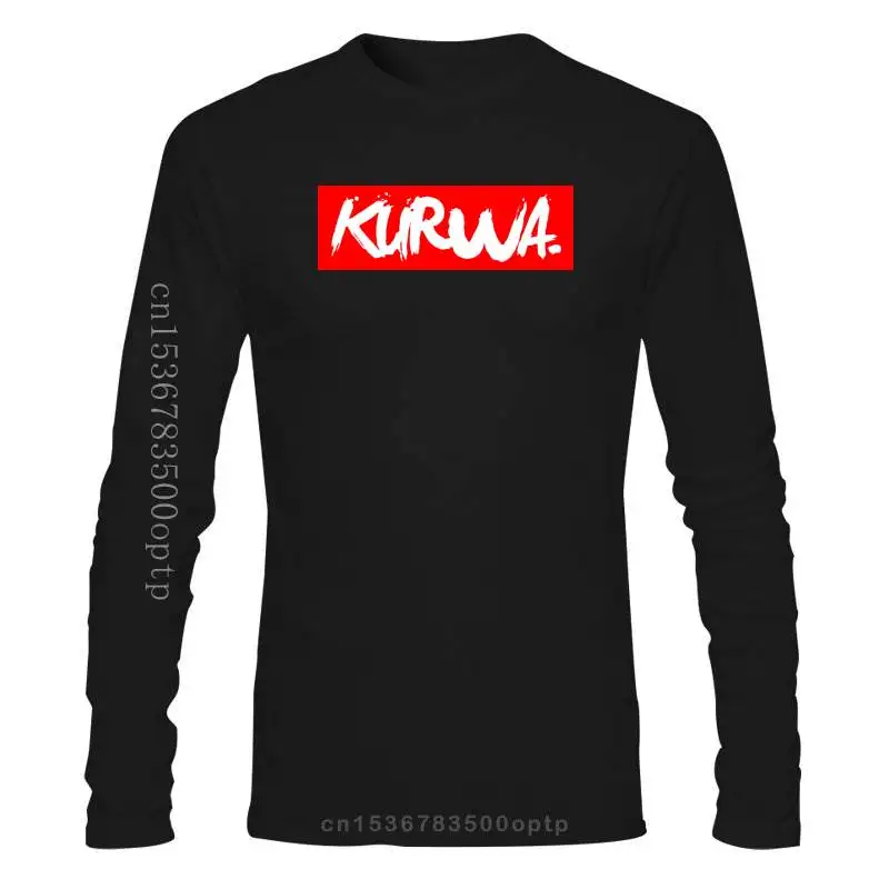 Новая Винтажная Футболка Kurwa из Польши для мужчин мужская футболка 100% хлопка