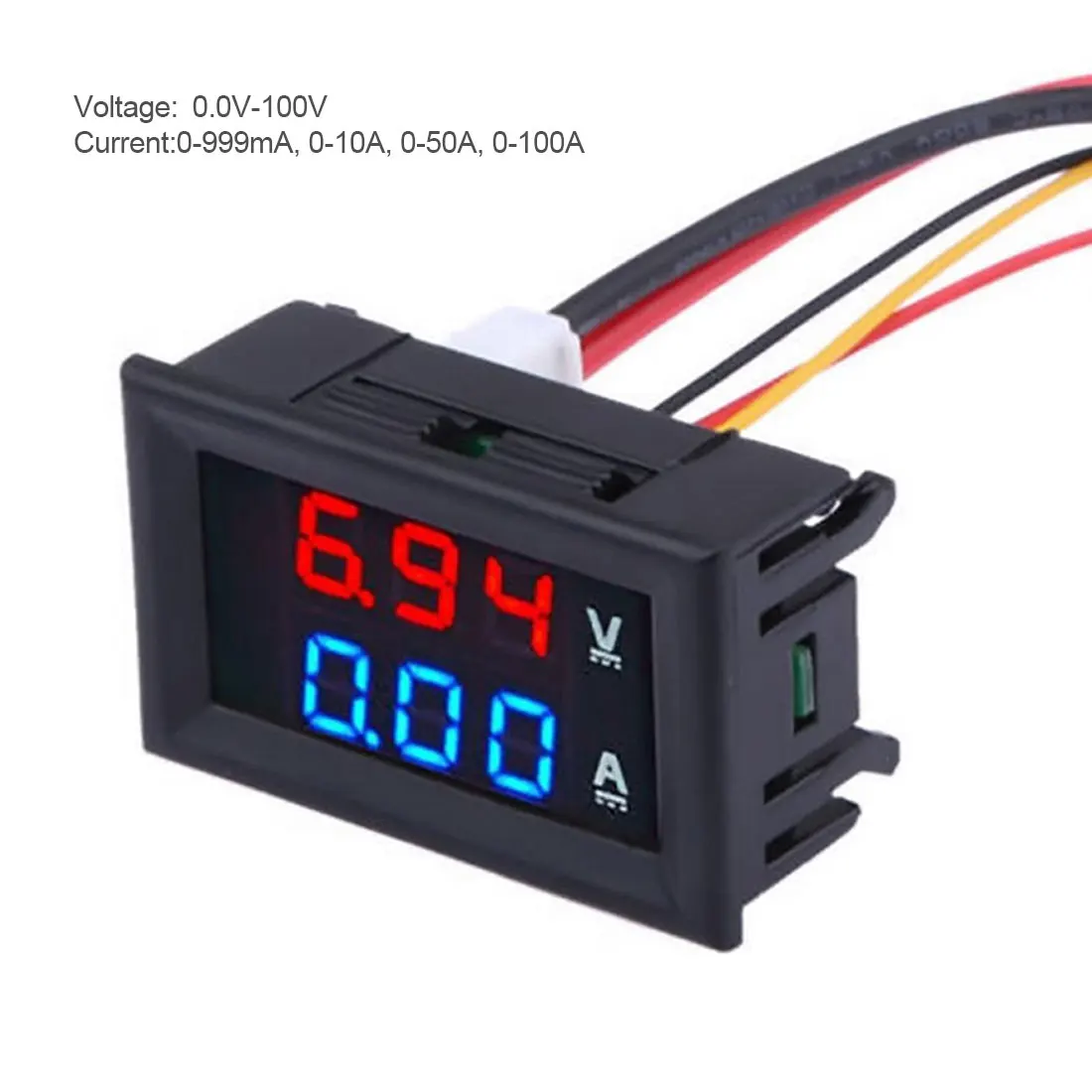 Мини цифровой вольтметр амперметр постоянного тока 100 в 10 А панель измеритель
