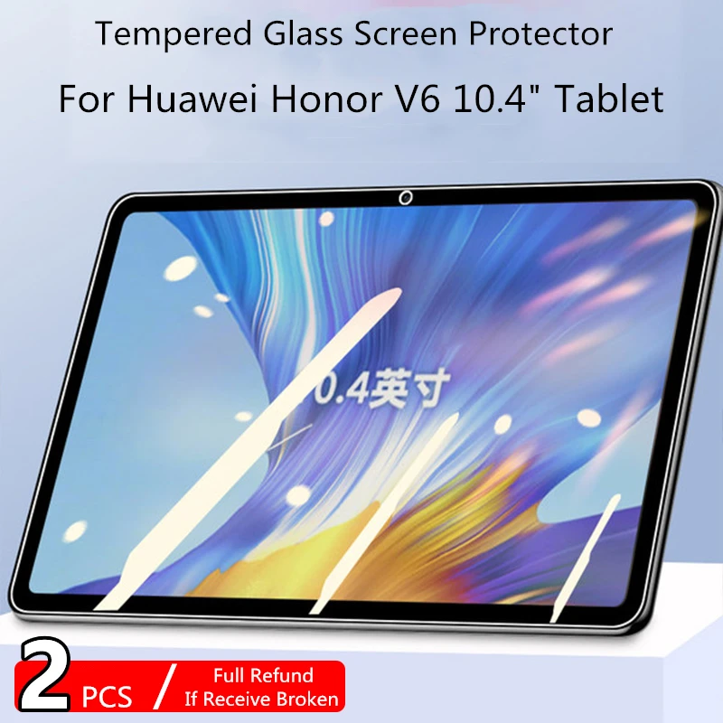 2 шт. Закаленное стекло для Huawei Honor V6 10 4 дюйма 2020 Защитная пленка экрана 0 3 мм 9H KRJ-W09
