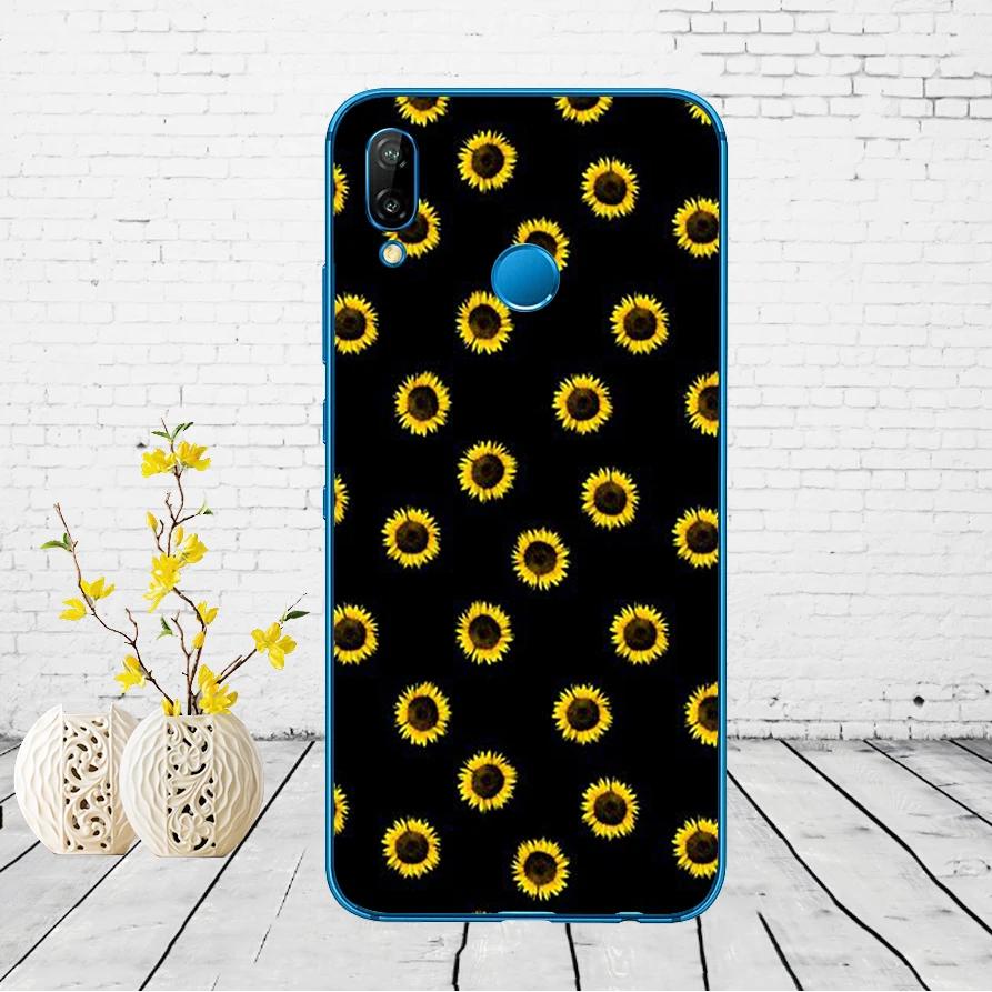 67DD Маргаритка Подсолнух цветочный цветок Мягкий силиконовый чехол для huawei P9 P10 P20 P30 Lite mate 10 20 PRO lite p smart чехол