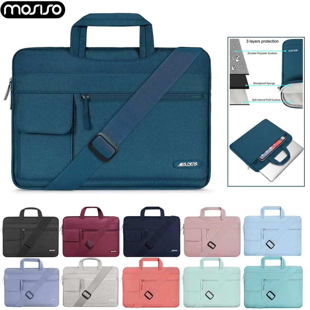 Bolsa para Portátil Case à Prova Impermeável Água Notebook Bolsa do Mensageiro 13.3 14 15.6 17.3 Polegada Luva do Portátil para Macbook Lenovo hp Asus Acer