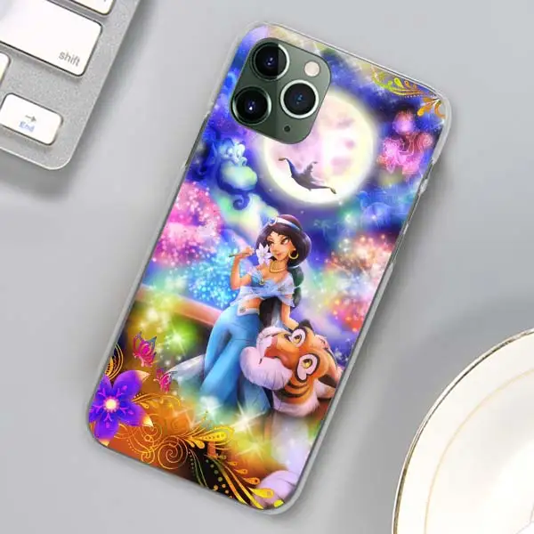 Аладдин и Жасмин мультфильм очаровательные телефонные чехлы для Apple iPhone 11 Pro Max X XR XS MAX 11 Pro 7 8 6 6s Plus 5 5S SE жесткий чехол - Цвет: H01