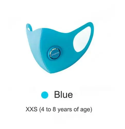 1 pcs blue XXS 4-8 Xiaomi SmartMi Kid Mask детская легкая дышащая Дымчатая маска мощная фильтрация РМ2, 5 Блокировка аллергенов для друзей, 1 шт - Цвет: 1 pcs blue XXS 4-8