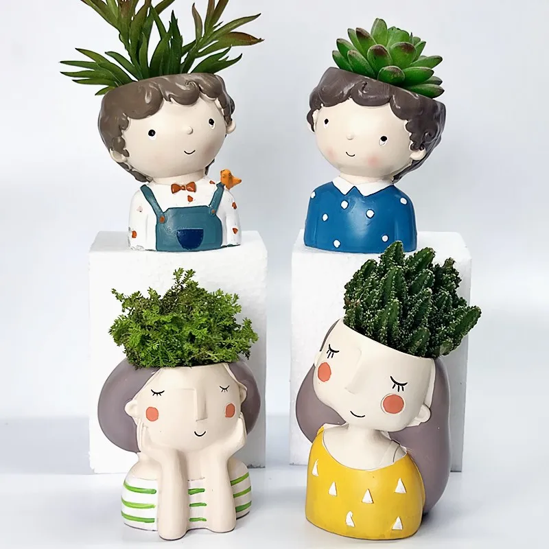 Модная силиконовая 3D форма для мальчиков и девочек цветочный горшок суккуленты