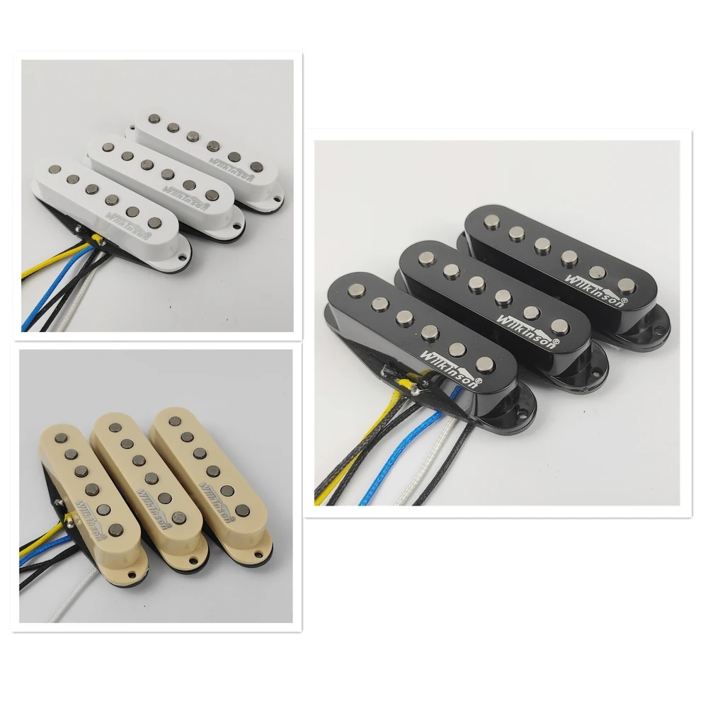 Made In Corea Wilkinson Premium Anni '60 Wvs Alnico V Single Coil Chitarra Pickup Bianco