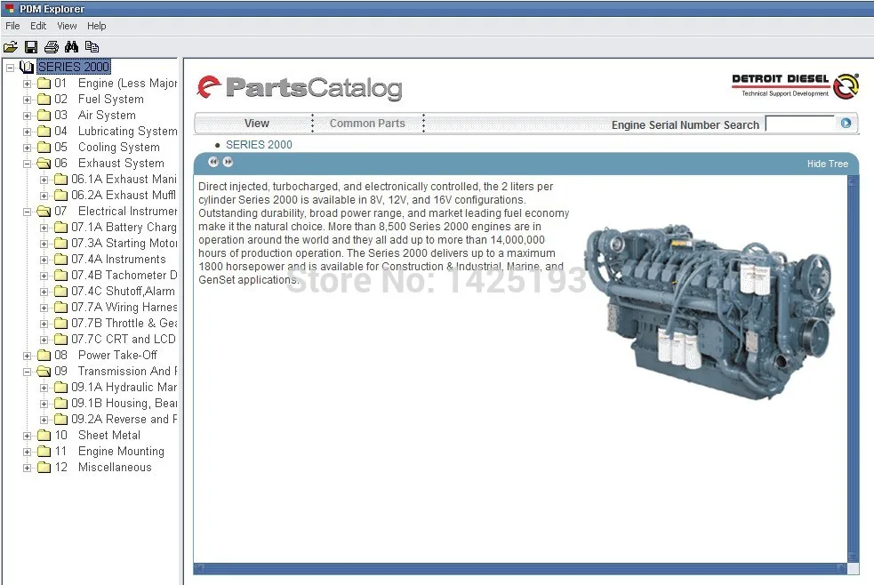 Детройт дизель части каталог для серии 8.2L 50 55 60 2000 4000|parts catalog|detroit dieseldetroit diesel parts |