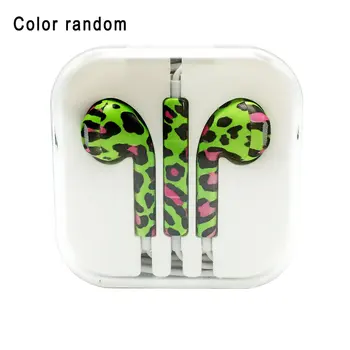 

Suitable for Apple Printed Painted Earphones Colorful Pattern Pattern Wire Control with Microphone Cartoon