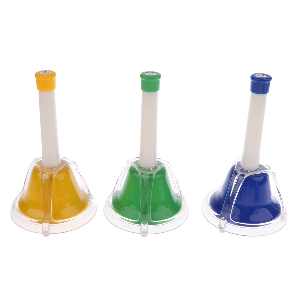 

Colorful 8 Note Diatonic Metal Bells For Kids Percussion Instrument Toy Gift