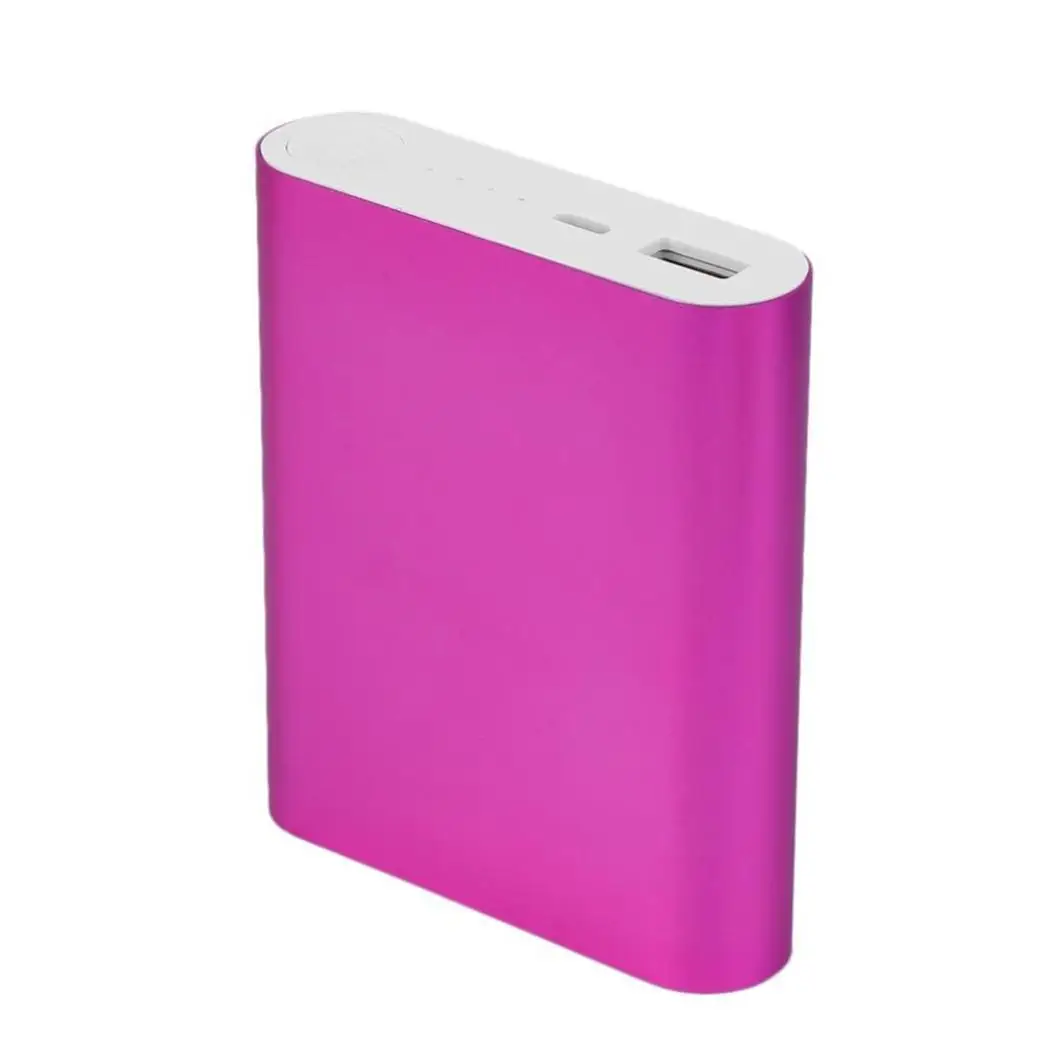 

Portable Power Bank Case 18650 With LED Indicator Light Mobile Power Bank Case Phone Battery Charger DIY Shell For iPhone White