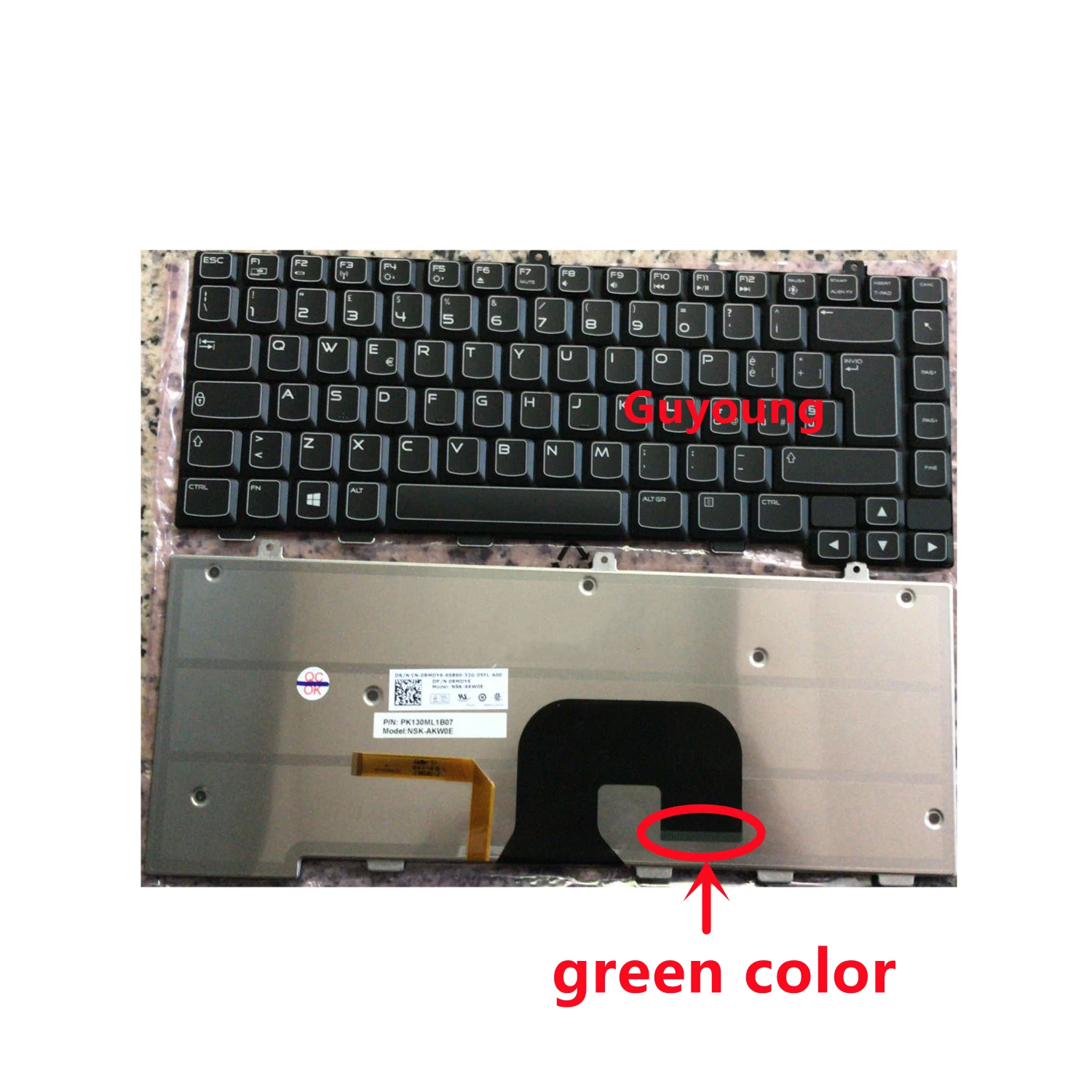 Laptop EU Layout backlit Keyboard For DELL Alienware M14X R2 R1 backlight | Компьютеры и офис