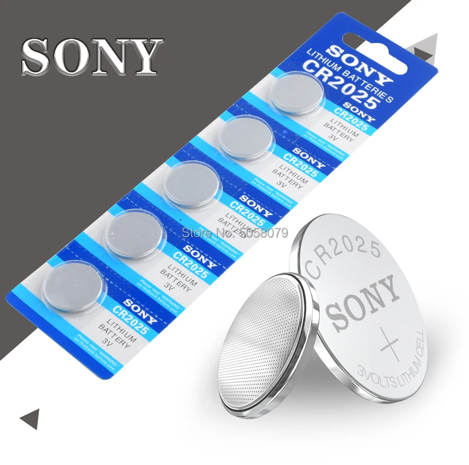 50pc original brand for SONY cr2025 ECR2025 BR2025 DL2025 KCR2025 LM2025 3v button cell coin lithium batteries for watch