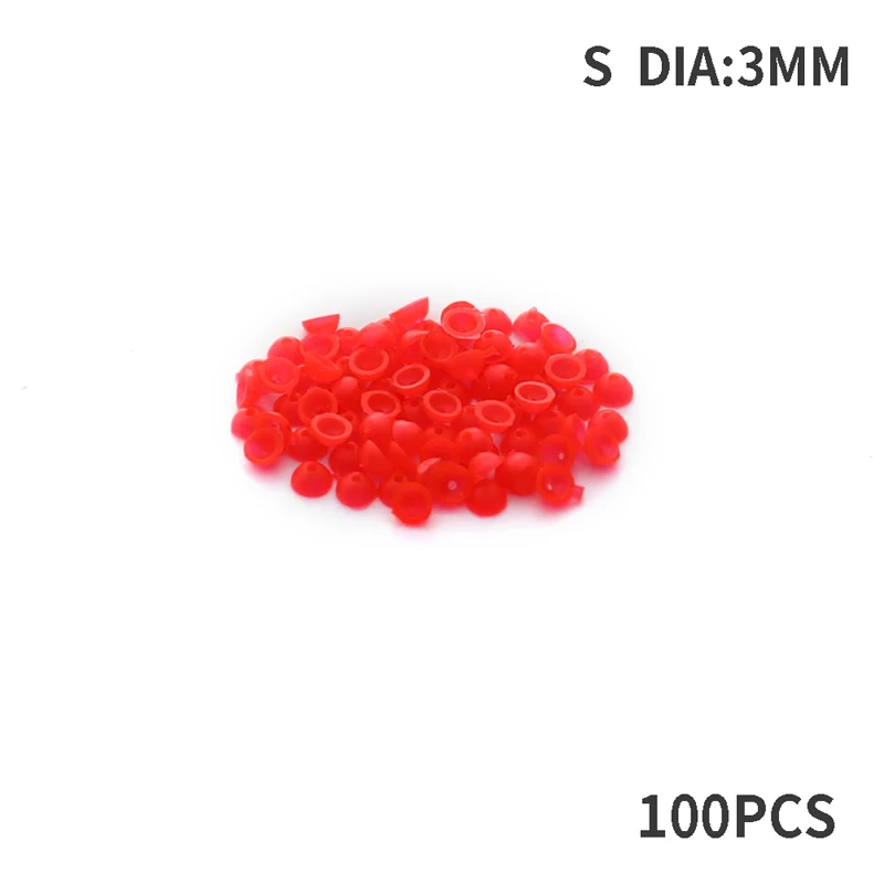 100pcs Half Round Stopper Beads For Sea Fishing Floating Tackle Accessories  Tools