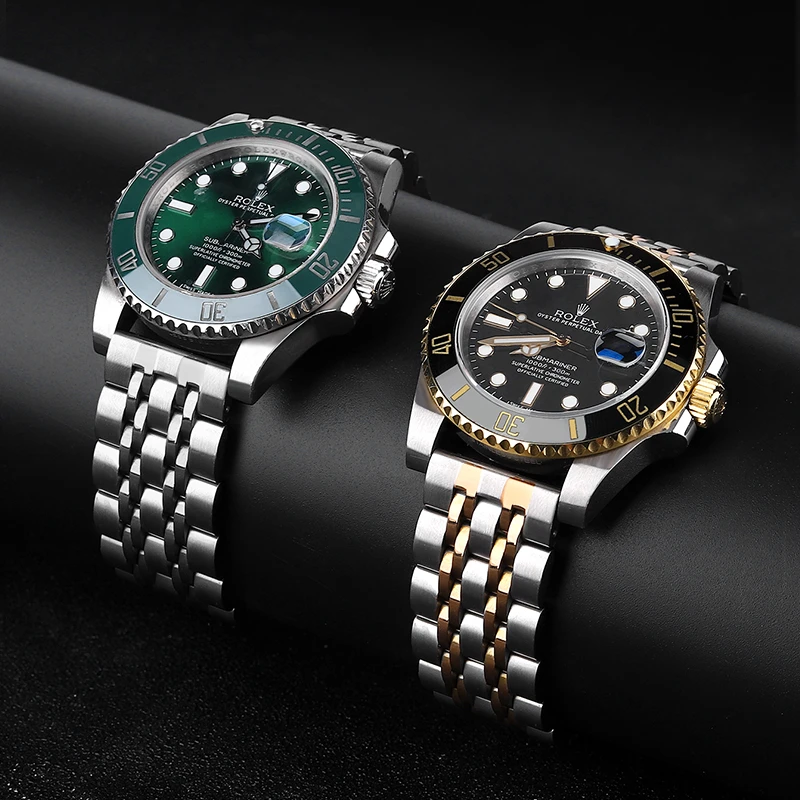 20Mm 22Mm Rvs Armband Voor Rolex Serie Kwaliteit Metalen Band Vervanging  Band Horloge Accessoires Zwart|Smart Accessories| - AliExpress