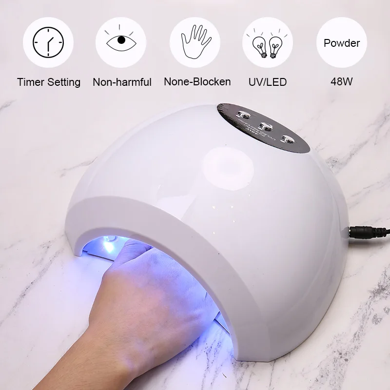 Сушилка для ногтей Modelones 48 Вт светодиодная УФ лампа гель отверждение маникюрный