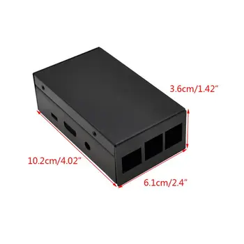 

Aluminum Case Metal Shell Box Enclosure for Raspberry Pi Model 3B/3B+/2B/2B+ Kit