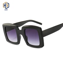 Новинка, ретро Квадратные Солнцезащитные очки для женщин, брендовые дизайнерские солнцезащитные очки больших размеров, модные женские градиентные очки UV400