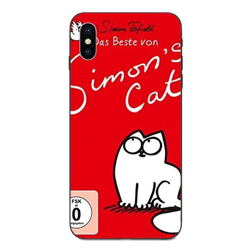 Мягкие сумки из ТПУ чехол для Samsung Galaxy A3 A5 A6 A6s A7 A8 A9 A10 A20E A30 A40 A50 A60 A70 звезды плюс ; Симпатичные ботинки с красными Кот Саймона