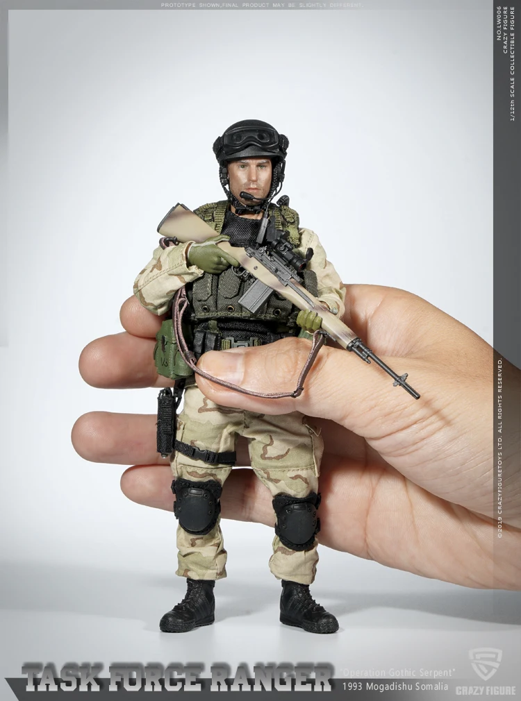 CrazyFigure LW006 США Delta Force M14 снайперские рейнджеры, Целевая группа, 1993, 1/12, фигурка