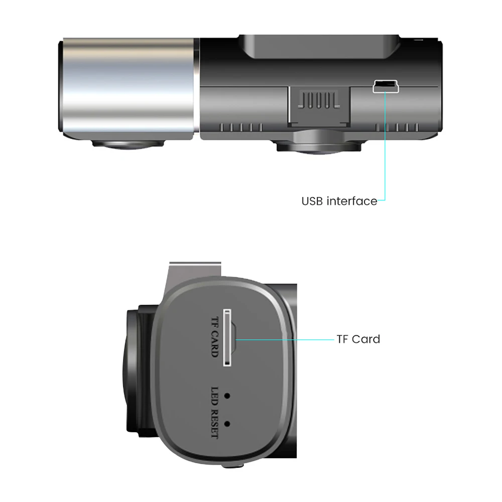 AOSHIKE Автомобильная dvr камера Full HD 1080P DVR рекордер Dash Cam для транспорта, с двумя объективами камера ночного видения Автомобильная камера рекордер g-сенсор
