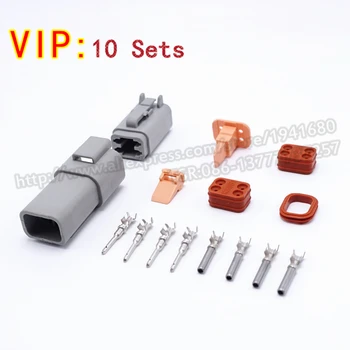 

10 Sets Four Pins Way Kits DT06-4S DT04-4P Waterproof Male Female Electrical Connector Plugs For Car New Car Part