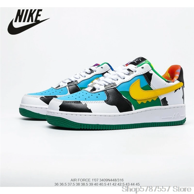 Оригинальные Ben &amp Jerry's x Nike SB Dunk Low Pro QS milk ice cream женские туфли для доски размеры