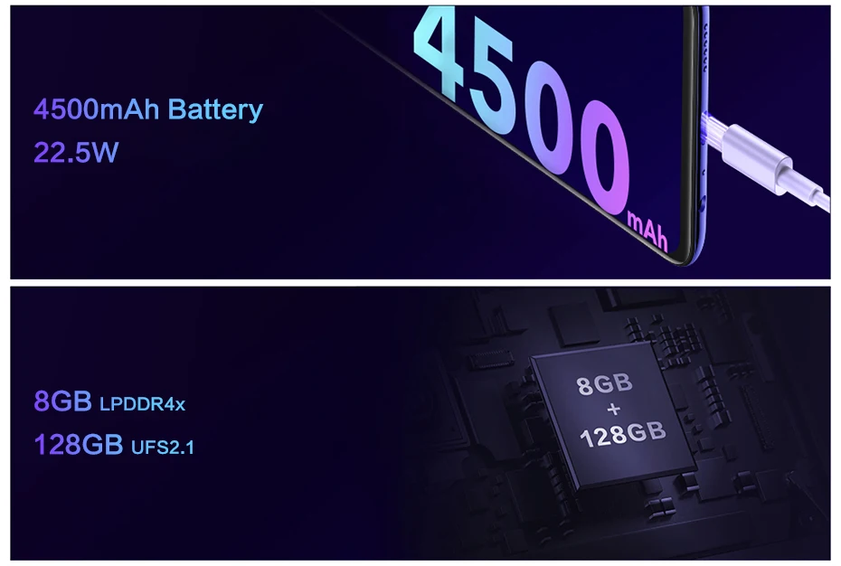 vivo Z5 мобильный телефон 6,3" Amoled экран 6 ГБ ОЗУ 64 Гб ПЗУ Восьмиядерный процессор Snapdragon712 Android 9 22,5 Вт зарядка смартфон