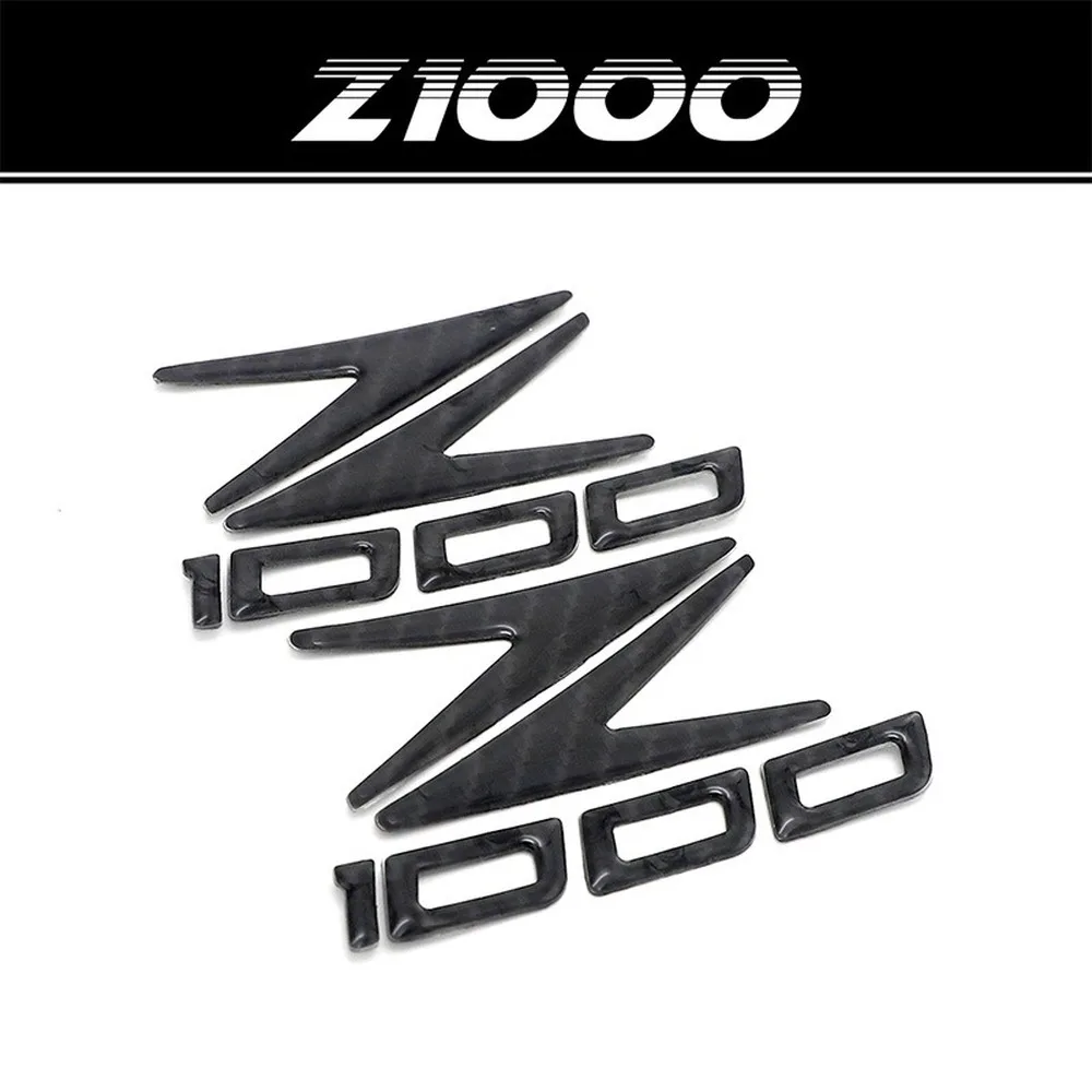 Наклейка для мотоцикла KAWASAKI Z1000 Z 1000 бак топливный шлем обтекатель панели из углеродного волокна крышка батареи эмблема наклейка сбоку Z1000