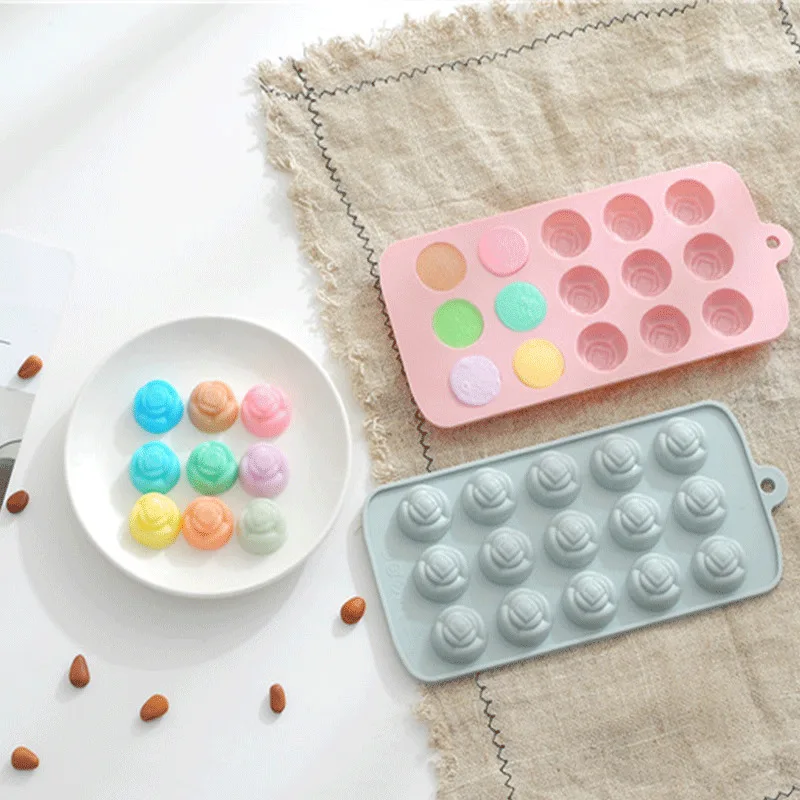 

Chocolate Mold Flower Silicone Mold Cake Decorating Tool Fondant Molds Baking Sugarcraft Pastry Ice Cube Tray Baking Accessories