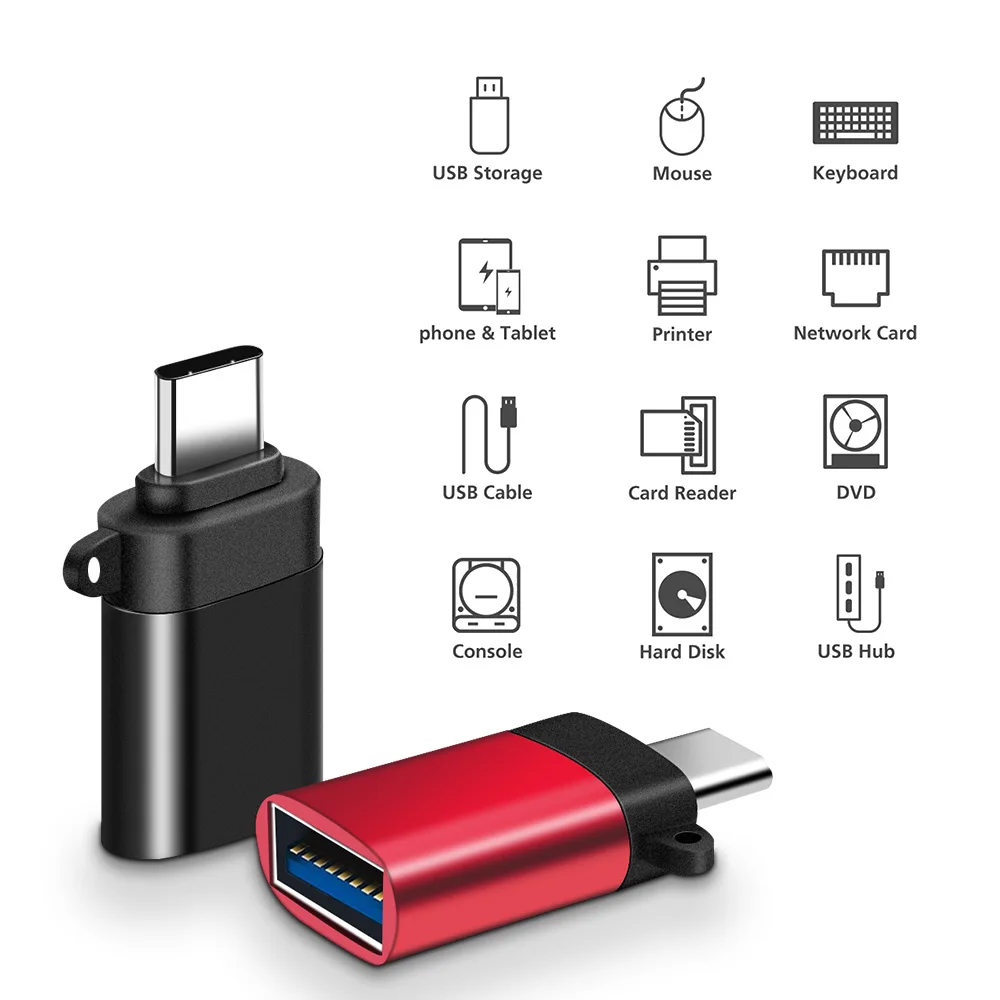 3PCS USB Type C OTG Adapter For Apple iPad Pro 11 12.9 iPadpro For Microsoft Surface Pro 6 7 Tablet OTG Cable USBC