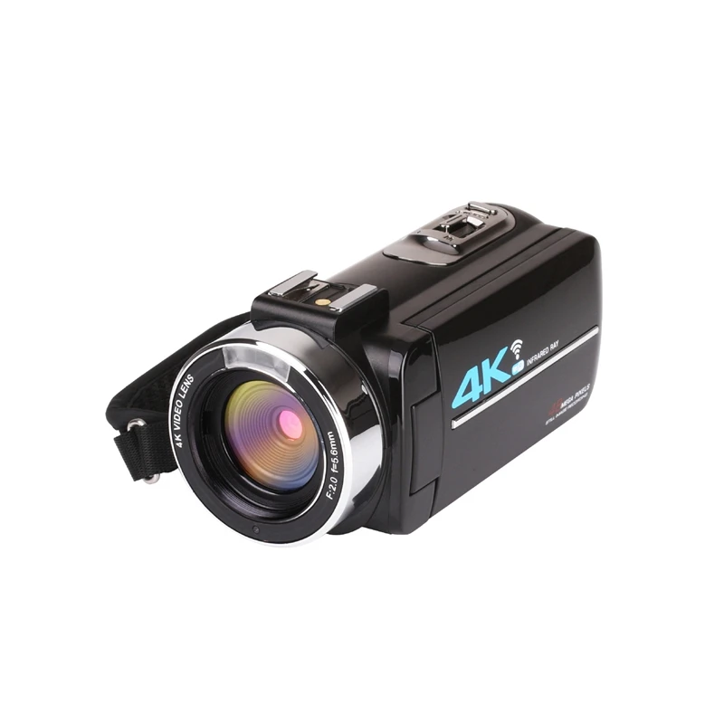 4K беспроводная видеокамера 48MP 1080P HD 16X Zoom Anti-Shake DV камера с пультом дистанционного управления для путешествий/подарок
