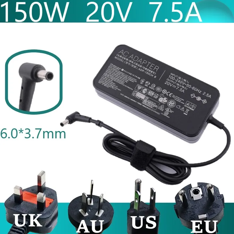Новинка оригинальное зарядное устройство для ноутбука 20 в 150 А Вт ASUS FX95G/D ADP 150CH B