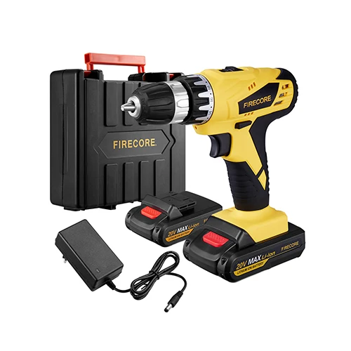 FIRECORE FED-21A 20V Max электрическая отвертка набор Беспроводная отвертка мини-дрель Мощность драйвер постоянного тока литий Батарея 1/2 дюймов 2 Скорость - Цвет: Suitcase 3